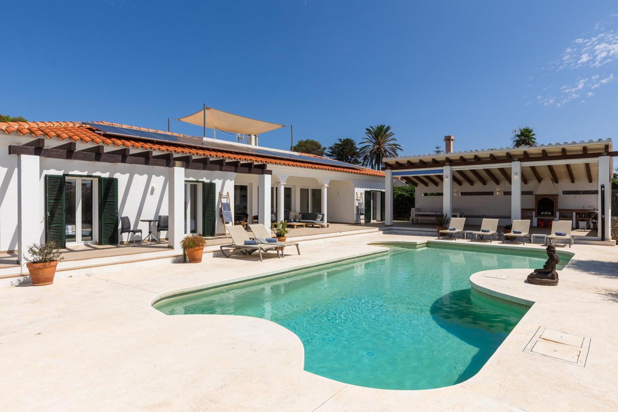 Villa Maravilla With Heatable Pool Rooftopbar With Sea Views And Range Rover Binibeca Luaran gambar
