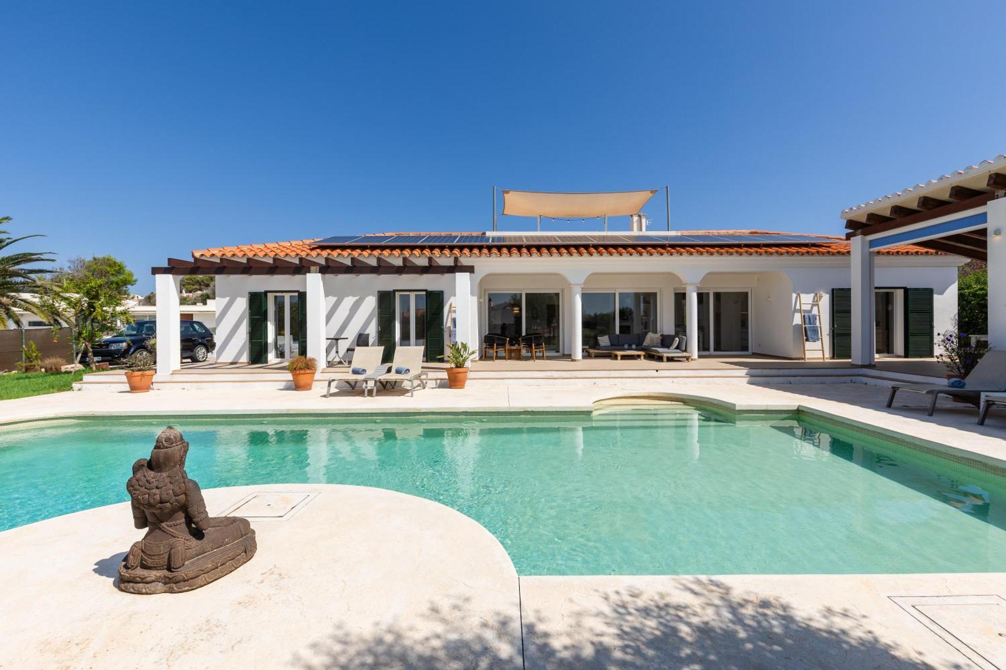Villa Maravilla With Heatable Pool Rooftopbar With Sea Views And Range Rover Binibeca Luaran gambar