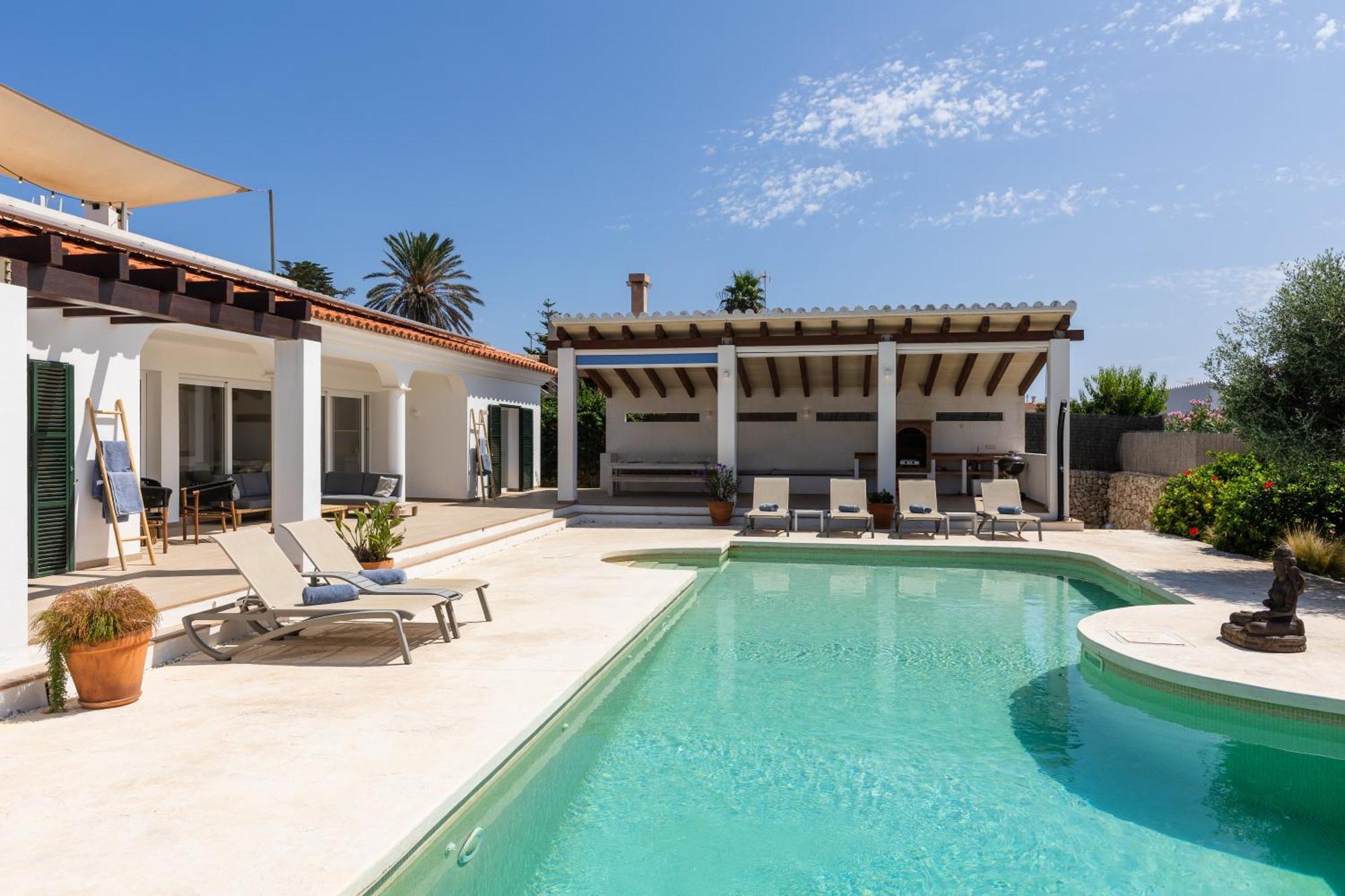Villa Maravilla With Heatable Pool Rooftopbar With Sea Views And Range Rover Binibeca Luaran gambar